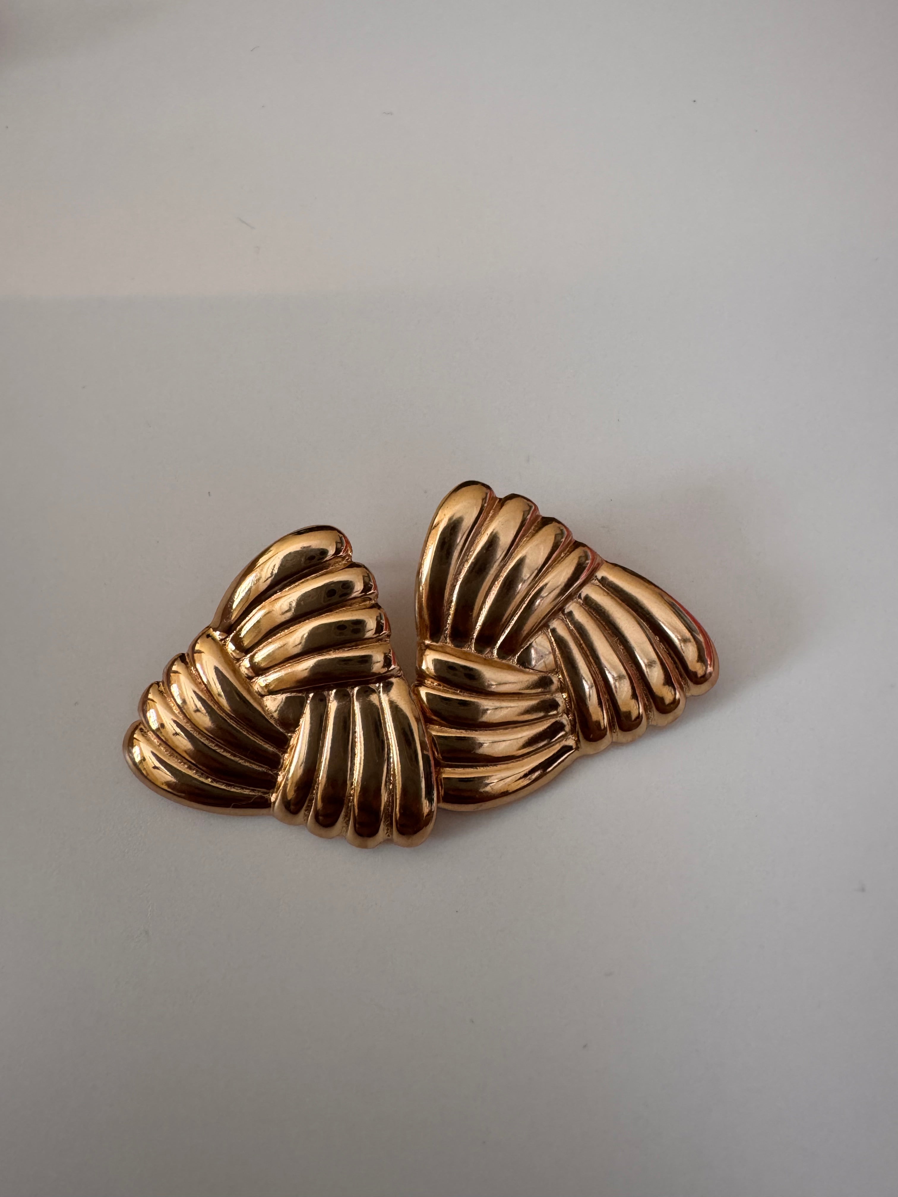 Golden Cone Studd Earings