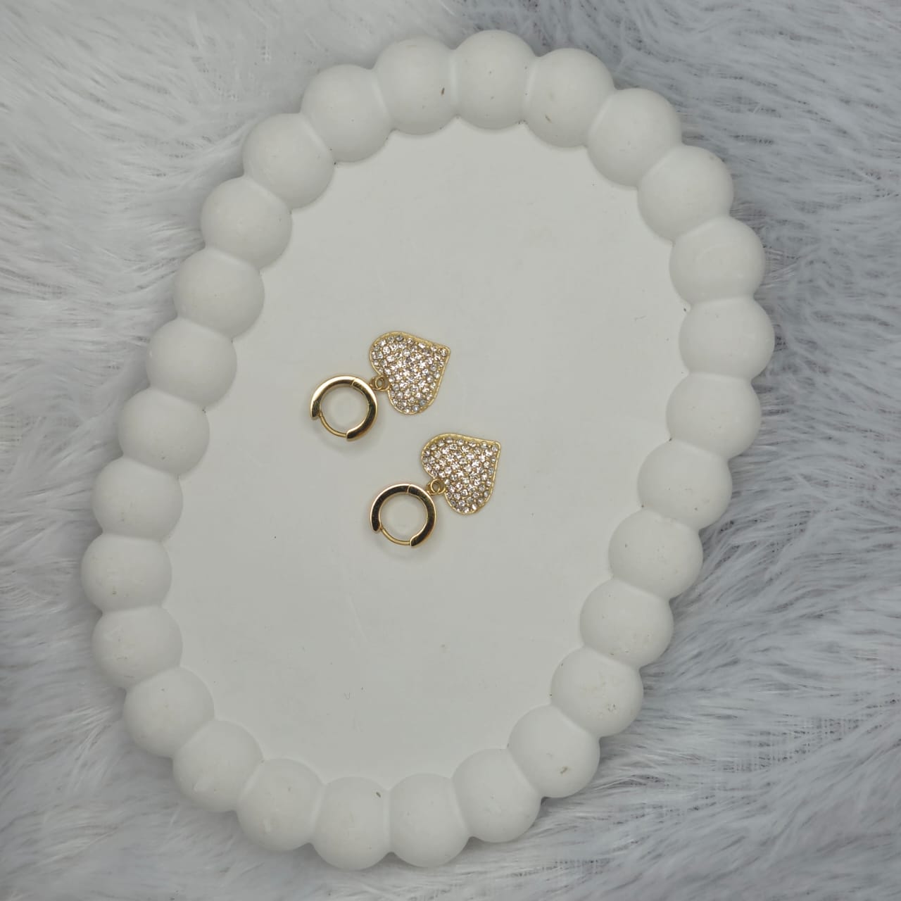 Heart Loop Drop Earing